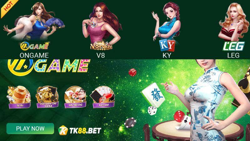 Game đánh bài online Tk88 gồm 4 sảnh chính