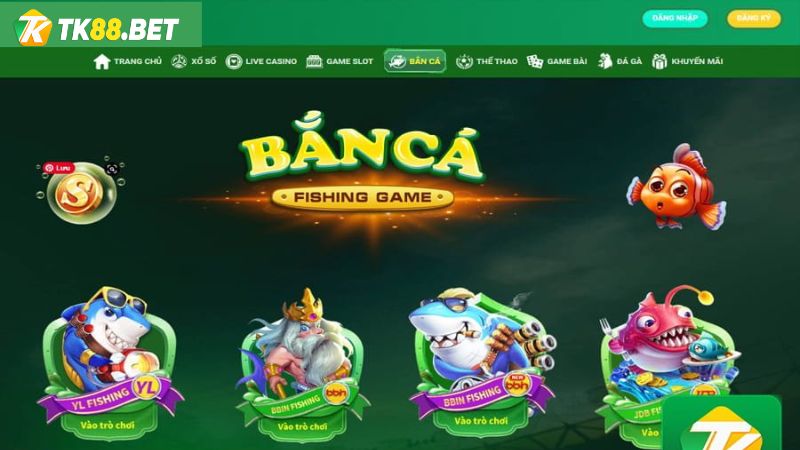 ưu điểm của game bắn cá TK88